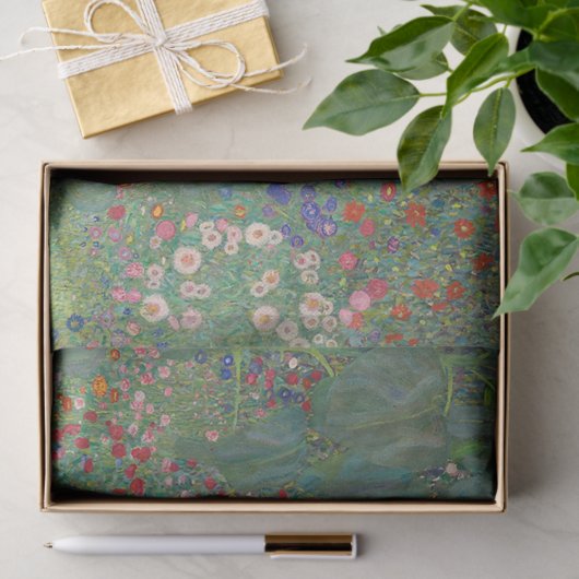 WEEFSEL PAPIER : GUSTAV KLIMT : BOERDERIJ GARDEN (Geschenk)