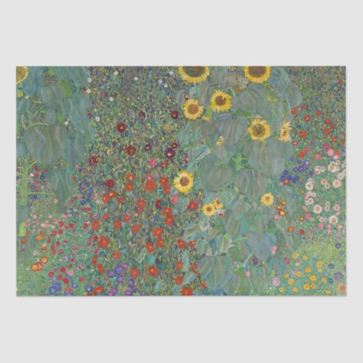 WEEFSEL PAPIER : GUSTAV KLIMT : BOERDERIJ GARDEN (Voorkant)