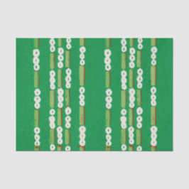 WEEFSEL PAPIER JAPANESE WOODBLOCK PATROON IN GROEN