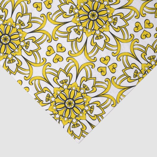 Weefsel Papier Luxe patroon arabesk (Detail)