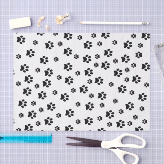Weefsel Papier Poot Kat Kitten Puppy Hond (Craft)