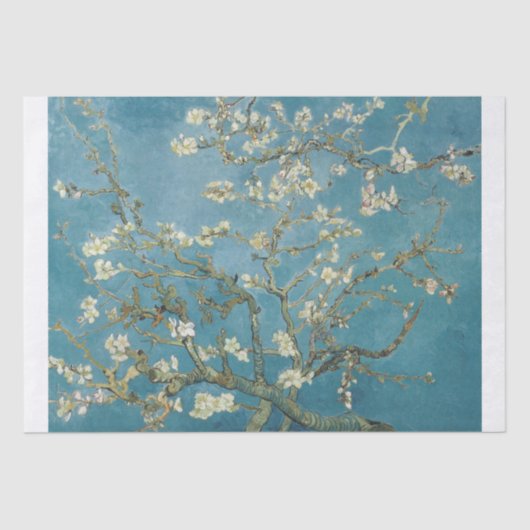 WEEFSEL PAPIER : VINCENT Van Gogh : ALMOND BLOSSOM (Voorkant)
