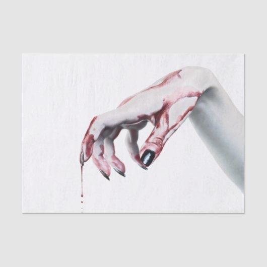 Weefsel Papier Wrapping zombie bloed druppelvampie (Voorkant)