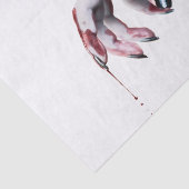 Weefsel Papier Wrapping zombie bloed druppelvampie (Detail)