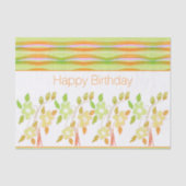 weefsel Personaliseer Happy Birthday Tissuepapier (Voorkant)