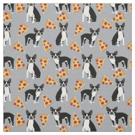 weefsel van Boston Terriers Pizza Stof