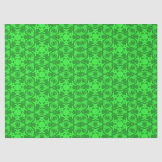 Weefsel van de groene Kaleidoscoop Tissuepapier (Voorkant)