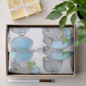 Weefsel van de kleine jongen met een tepel tissuepapier (Geschenk)