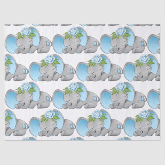 Weefsel van de kleine jongen met een tepel tissuepapier (Voorkant)