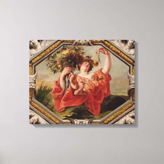 Weefsel, van de Tekenen van de Zodiac Canvas Afdruk (Voorkant)