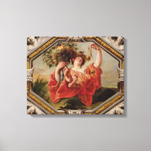 Weefsel, van de Tekenen van de Zodiac Canvas Afdruk