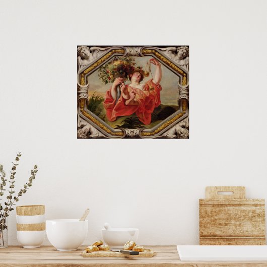 Weefsel, van de Tekenen van de Zodiac Poster (Keuken)