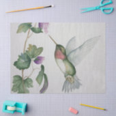 Weefsel van Elegant Pink Hummingbird Waterverf Tissuepapier (Craft)