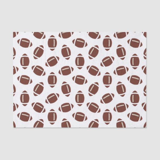 Weefsel van Footballs sportpatronen Tissuepapier (Voorkant)