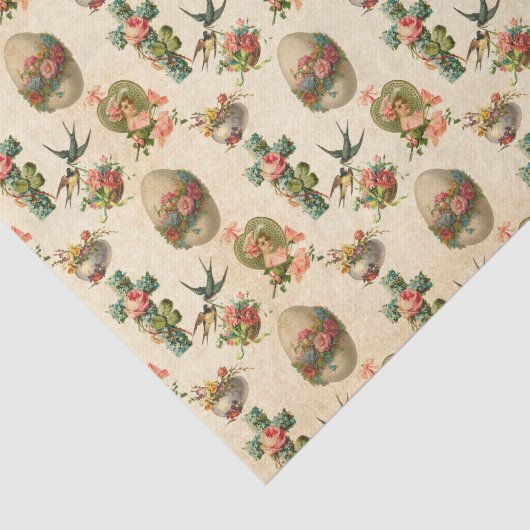 weefsel van gemengde patroonpartijen bij Pasen Tissuepapier (Detail)