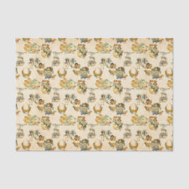  weefsel van gemengde patroonpartijen bij Pasen Tissuepapier