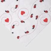 Weefsel van het kleine ladybug-patroonpatroon tissuepapier (Detail)