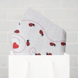 Weefsel van het kleine ladybug-patroonpatroon tissuepapier