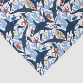 Weefsel van het strandhaaienpatroon van de klauw tissuepapier (Detail)