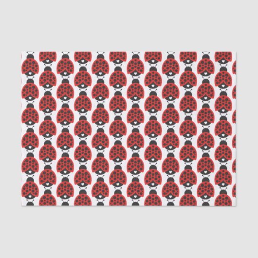 Weefsel van kleine ladybug-meisjes tissuepapier (Voorkant)