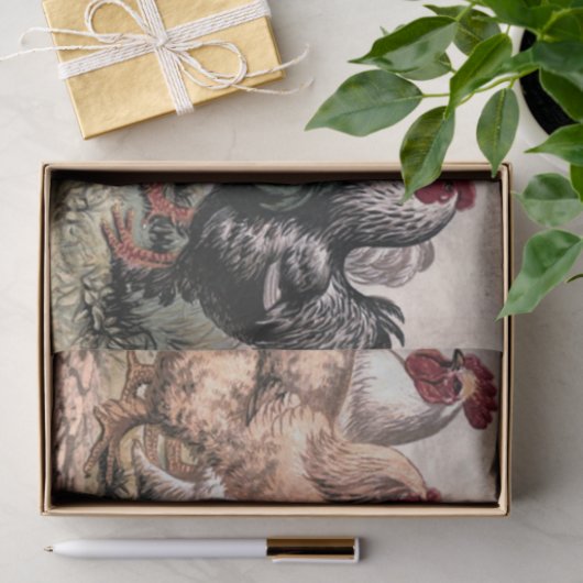 Weefsel van Land Roosters Tissuepapier (Geschenk)