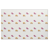 weefsel van rode en gele hakken stof (Fat Quarter)
