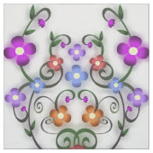 weefsel van sierbloemen stof (Swatch)