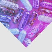 Weefsel van urse glitterkleurige medicatie tissuepapier (Detail)