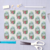 Weefsel van Vintage kerstfeestdag in Carolers Tissuepapier (Craft)