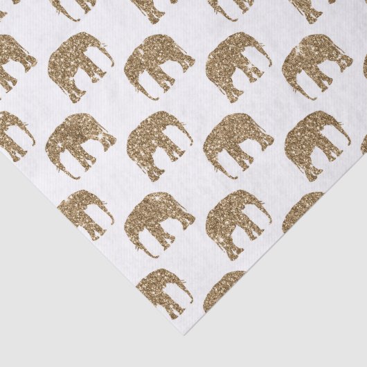 Weefsel van witte goudolifanten oerwoud tissuepapier (Detail)