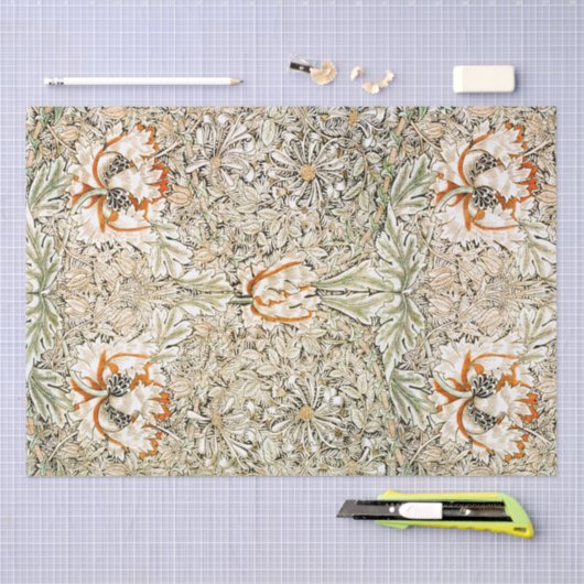 WEEFSEL : WILLIAM MORRIS : HONEYSUCKLE : 1876 TISSUEPAPIER (Craft)