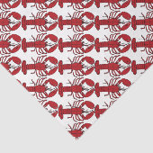 Weefselcadeau, Nautisch schattige rode kreeft Tissuepapier (Detail)