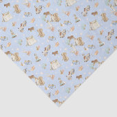 Weefseldocument 3 bladen,  Speelgoedachtergrond Tissuepapier (Detail)