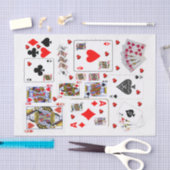 Weefseldocument Ace Speelkaarten Tissuepapier (Craft)