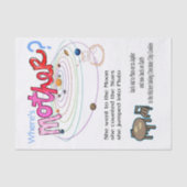 Weefseldocument Gelukkige Moederdag Keuken Tissuepapier (Voorkant)