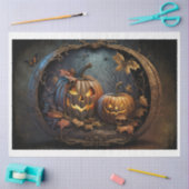 Weefseldocument Halloween Pompoenen Tissuepapier (Craft)