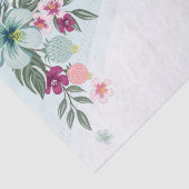 Weefseldocument het Verpakken Tropische Bloem op B Tissuepapier (Detail)