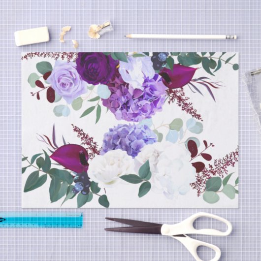 Weefseldocument het Verpakken van Lavendel Hibiscu Tissuepapier (Craft)