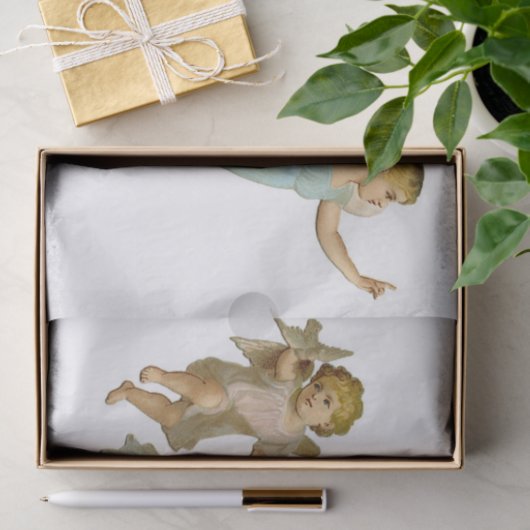 Weefseldocument KINDENGELEN IN VLUCHT Tissuepapier (Geschenk)