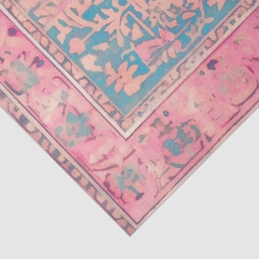 Weefseldocument met Perzisch patroon Tissuepapier (Detail)