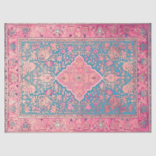 Weefseldocument met Perzisch patroon Tissuepapier (Voorkant)