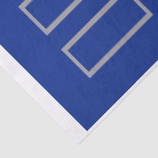 Weefseldocument Pauze Blauw Tissuepapier (Detail)