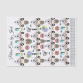 Weefseldocument Politieauto's Tissuepapier (Voorkant)