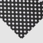 Weefseldocument Polkadot Strepen Bow Zwart Wit Tissuepapier (Detail)