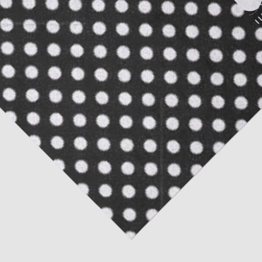 Weefseldocument Polkadot Strepen Bow Zwart Wit Tissuepapier (Detail)