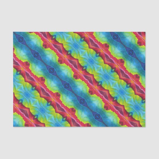 Weefseldocument Regenboogtulp #2 Tissuepapier (Voorkant)