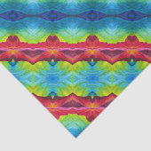 Weefseldocument Regenboogtulp #2 Tissuepapier (Detail)