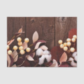 Weefseldocument Verpakking Katoenen Tak op Donker  Tissuepapier (Voorkant)