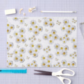 Weefseldocument Witte Daisy Tissuepapier (Craft)