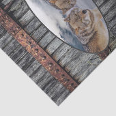 Weefseldocument Wolven Hout Tissuepapier (Detail)